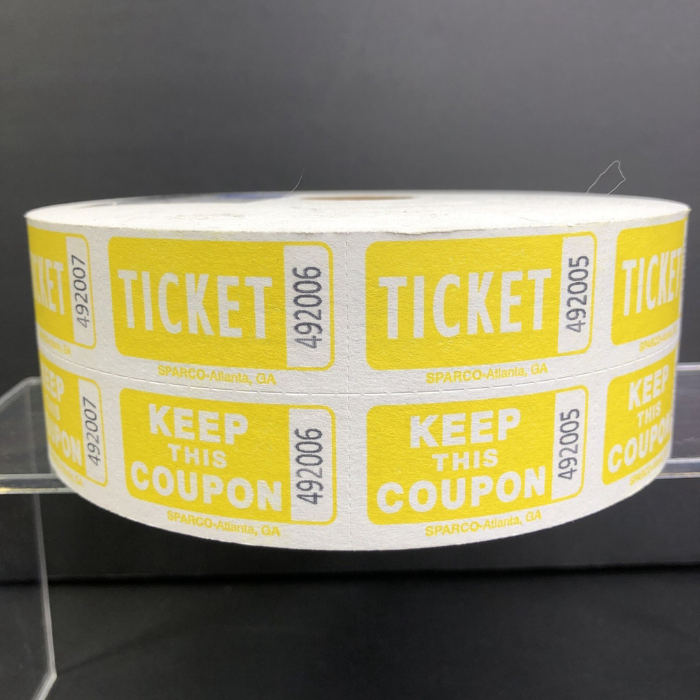 99270 Double Roll Tickets With Coupons 2000/R Sparco Fundraiser Raffle 50/50 USA